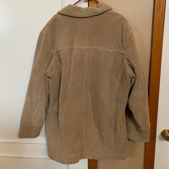 Wilson’s Leather Vintage button up suede and leather jacket with lining - Picture 2 of 9